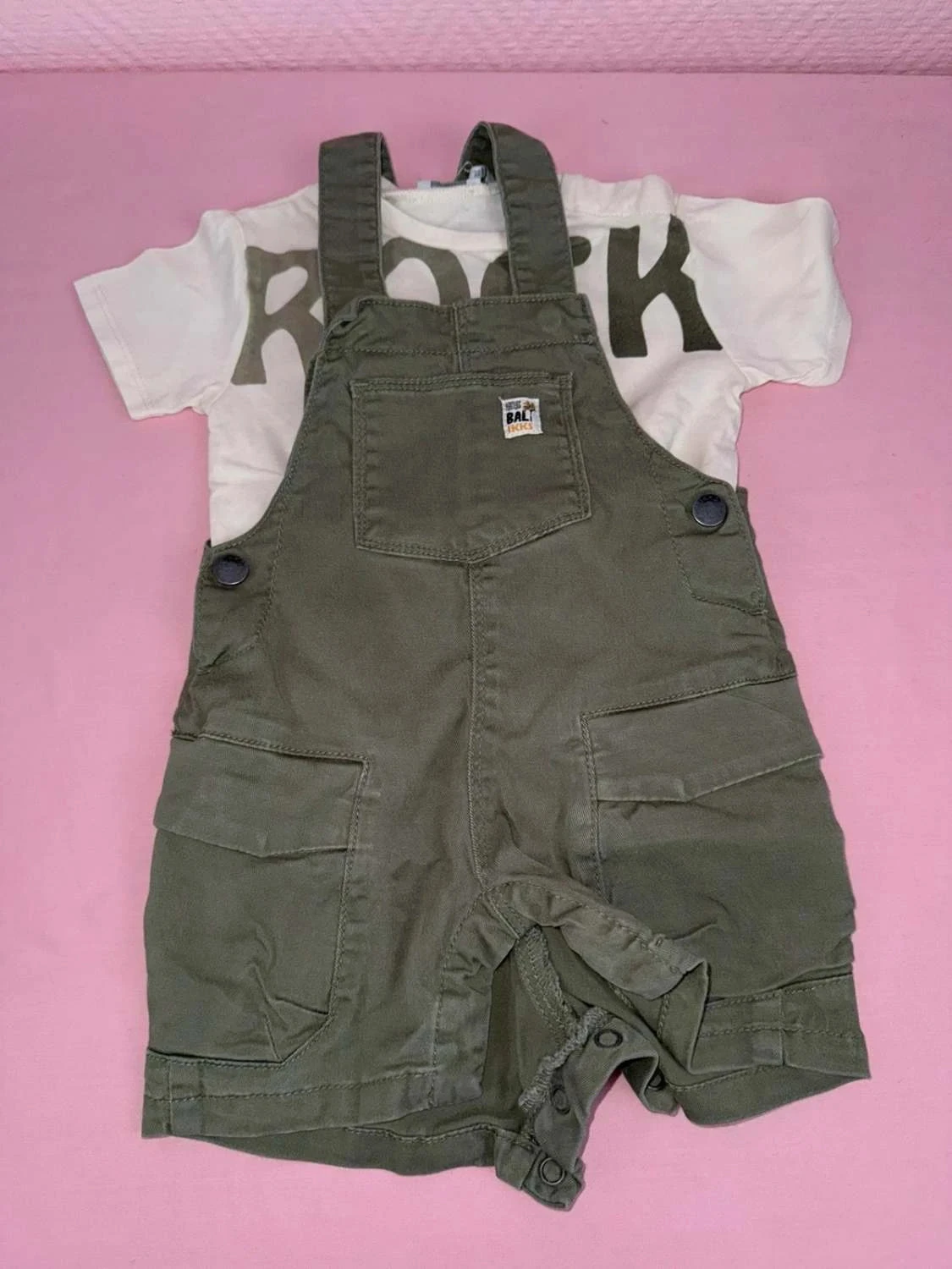 Set, boy, ikks 12 months jumpsuit with T-shirt – photo 2